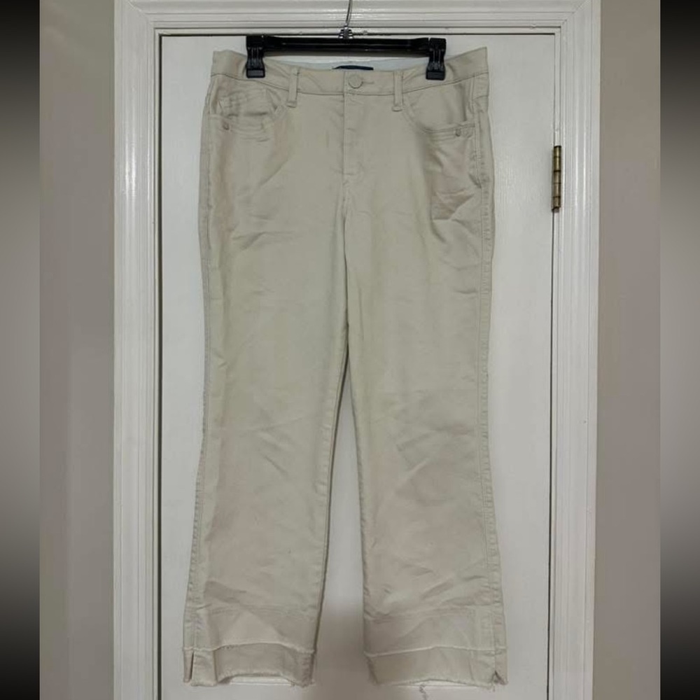 Democracy Cream Ankle Cropped Jeans Relaxed Fit